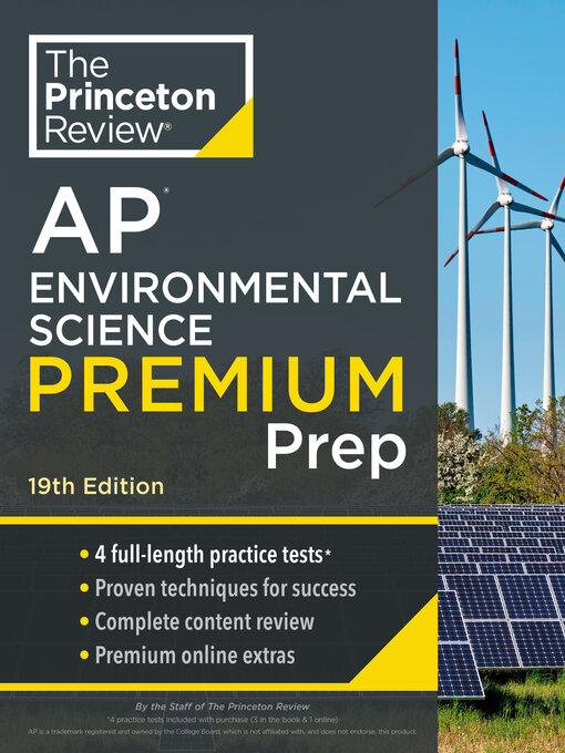 Title details for Princeton Review AP Environmental Science Premium Prep, 1 by The Princeton Review - Available